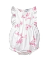 Petite Plume English Rose Ruffle Romper In White