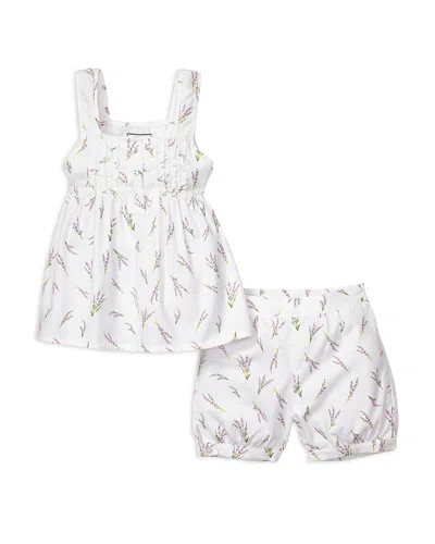 Petite Plume Kids' Baby Girl's, Little Girl's & Girl's Fields Of Provence Charlotte Short Set In White