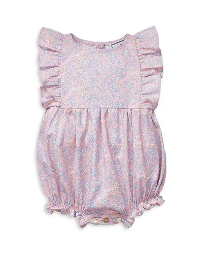 Petite Plume Kids' Girls' Floral Ruffled Romper - Baby In Multi