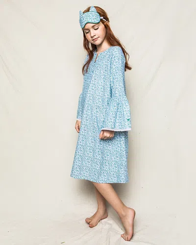 Petite Plume Girls' Stafford Floral Seraphine Nightgown - Baby, Little Kid, Big Kid In Green
