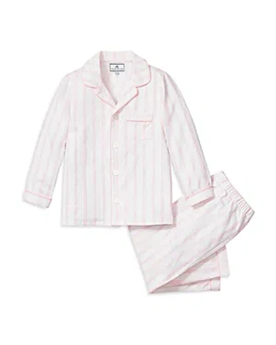 Petite Plume Girls' Striped Pajama Set - Baby, Little Kid, Big Kid In White