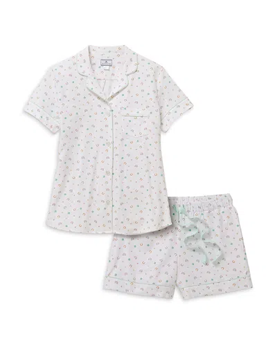 Petite Plume Good Luck Charms Twill Short Pajama Set In Multi