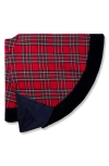 Petite Plume Imperial Tartan Plaid Tree Skirt In Red