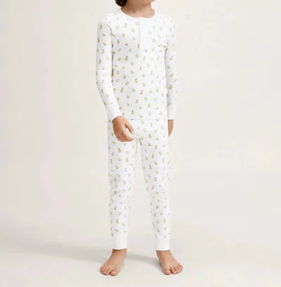 Petite Plume Kid's Pima Snug Fit Pajama Set In Très Chick In Multi
