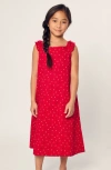 Petite Plume Kids' Anchor Print Nightgown In Red