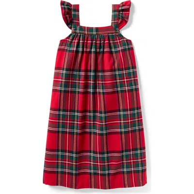 Petite Plume Kids' Clara Sleeveless Nightgown In Red