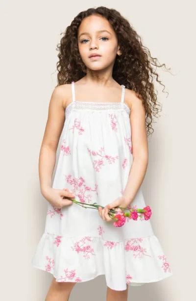 Petite Plume Kids' English Rose Print Nightgown In Neutral