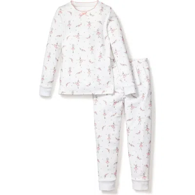 Petite Plume Kids' Sugar Plum Fairy Fitted Two-piece Pima Cotton Pajamas In Neutral