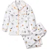 Petite Plume Kids' Trick Or Treat Two-piece Pajamas In White