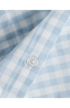 Petite Plume Light Blue Gingham Duvet Cover & Shams Set In Pattern