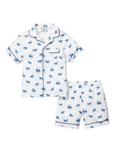 Petite Plume Little Kid's & Kid's The Equestrian Shorts Pajama Set