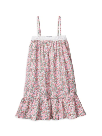 Petite Plume Little Girl's, & Girl's Lily Floral Nightgown In Rose