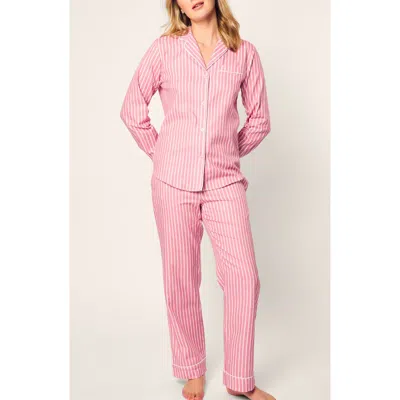 Petite Plume Love Cotton Twill Pajamas In Pink