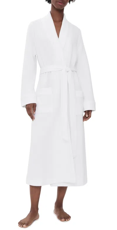 Petite Plume Luxe Pima Cotton Ophelia Robe White