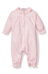 Petite Plume Madeline Brushed One-piece Flannel Pajamas In Pink