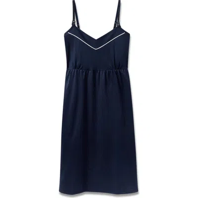 Petite Plume Maternity Nightgown In Blue
