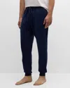 Petite Plume Men's Pima Cotton Drawstring Lounge Pants In Navy