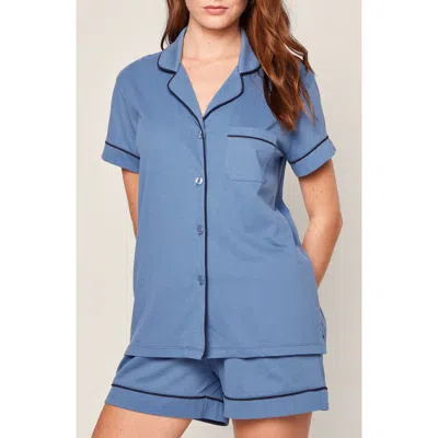 Petite Plume Mystique Pima Cotton Short Pajamas<br><br> In Blue