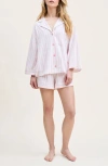 Petite Plume Olivia Pima Cotton Short Pajamas In Multi