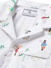 Petite Plume Patterned Pajamas In White