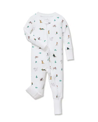 Petite Plume Peekaboo Romper In White