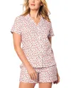 Petite Plume Petite Florals Twill Short Sleeve Short Set In Petite Petals