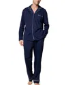 Petite Plume Pima Cotton Pajama Set In Navy