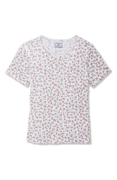 Petite Plume Pima Cotton Pointelle Sleep T-shirt In Pink