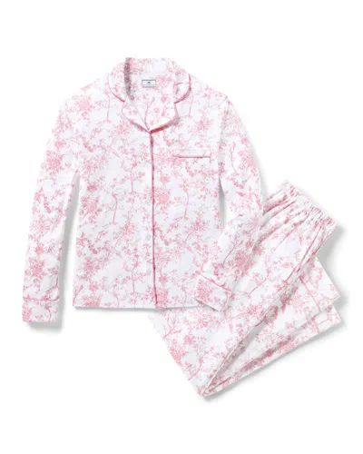 Petite Plume Pima Pajama In Pink Timeless Toile