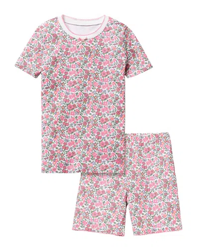 Petite Plume Pima Snug Fit Short Set In Multi