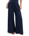 Petite Plume Pima Wide Leg Pajama Pants In Blue