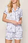 Petite Plume Bird Graphic Sleep Shirt In White