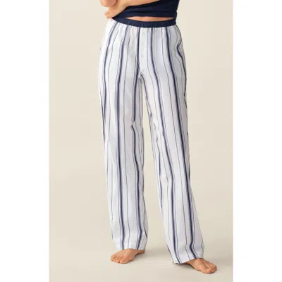 Petite Plume Romy Cotton Poplin Pajama Pants In Multi