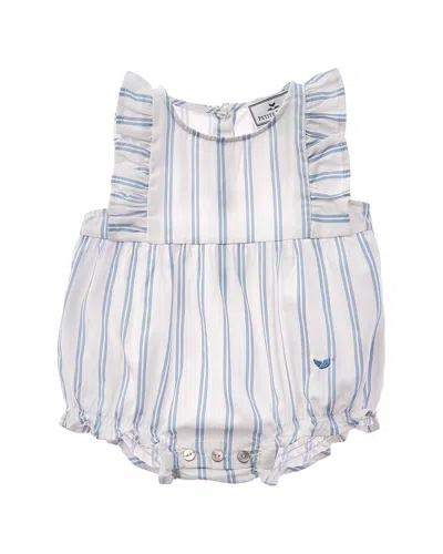 Petite Plume Ruffled Romper In Multi