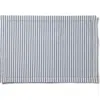 Petite Plume Set Of 4 French Ticking Cotton Placemats In Navy