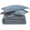 Petite Plume Signature Collection Gingham Duvet Cover & Shams Set In Blue
