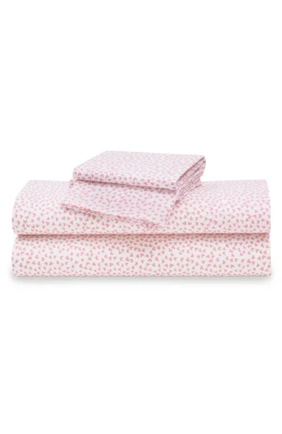 Petite Plume Signature Collection Sweethearts Sheet Set In Pink