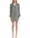 Petite Plume Silk Nightshirt In Black