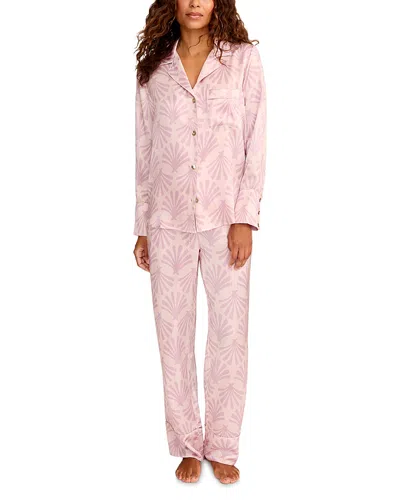Petite Plume Silk Pajama Set In Multi