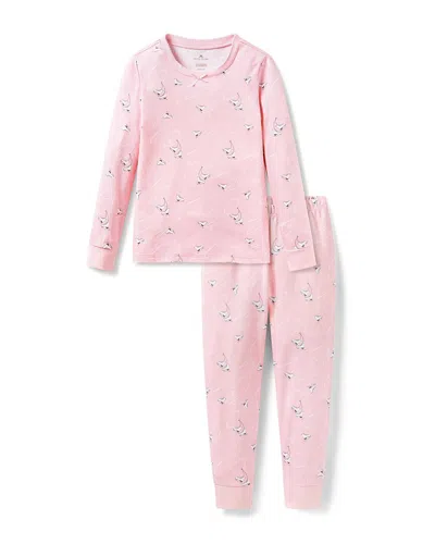 Petite Plume Snug Fit Pajama Set In Pink