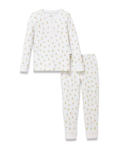 Petite Plume Snug Fit Pajama Set In White