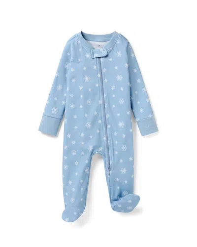 Petite Plume Snug Fit Romper In Blue