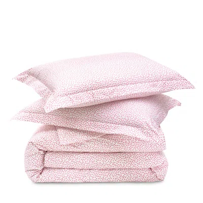 Petite Plume Sweetheart Percale Duvet Set, Queen In Pink