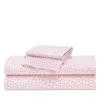 Petite Plume Sweetheart Percale Sheet Set, Twin In Pink