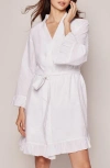 Petite Plume Swiss Dot Cotton Robe In White