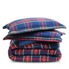 Petite Plume Tartan Flannel Duvet Set, King In Multi