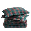 Petite Plume Tartan Flannel Duvet Set, King In Multi