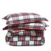 Petite Plume Tartan Flannel Duvet Set, Twin In Multi