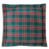 Petite Plume Tartan Flannel Sham, Euro In Multi