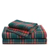 Petite Plume Tartan Flannel Sheet Set, Queen In Multi